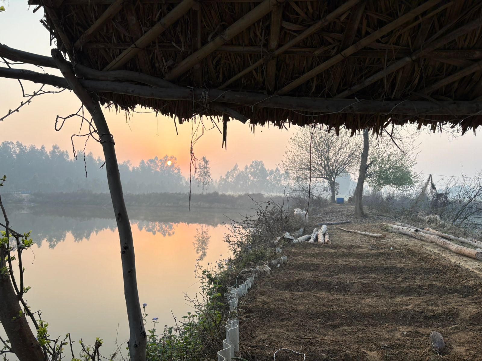 Sunset at the aangan